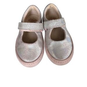 Clarks Kids Silver and Pink Dress Shoes